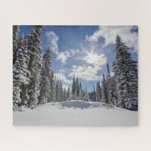 Puzzle Glace et neige   Sunrise Winter Snow Alberta, Cana