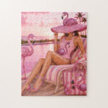 Glam Chic Classeuse Rose Flamant Tropical Beach