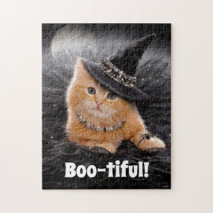 Puzzle Glamorous Witch Kitten