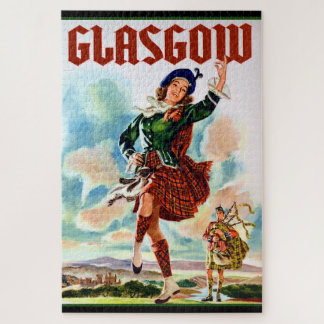 Puzzle Glasgow écossaise Danser avec Bagpiper