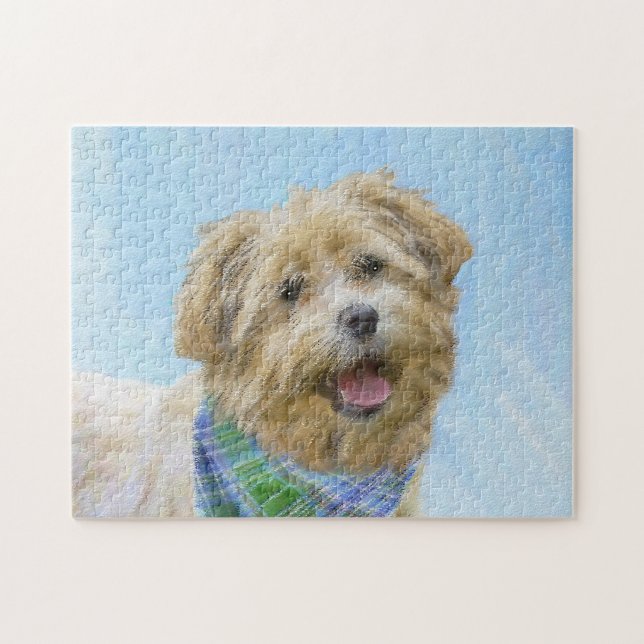 Puzzle Glen of Imaal Terrier Peinture - Art original Chie (Horizontal)