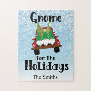 Puzzle Gnome scandinave pour les vacances Camion Vintage