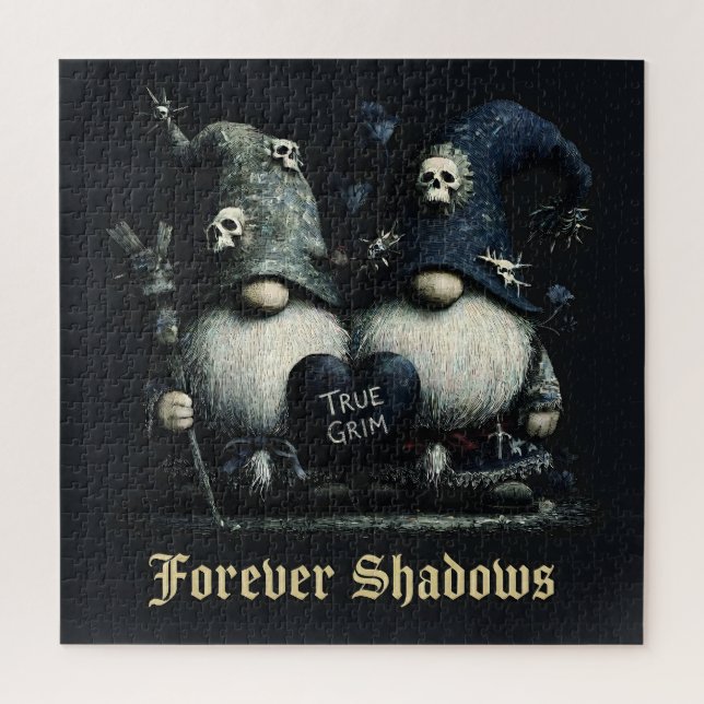 Puzzle Gnomes Gothiques "True Grim" avec "Forever Shadows (Vertical)