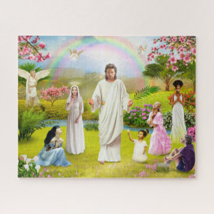 Puzzle God Angel apparition of Jesus Christ Bible Angel 