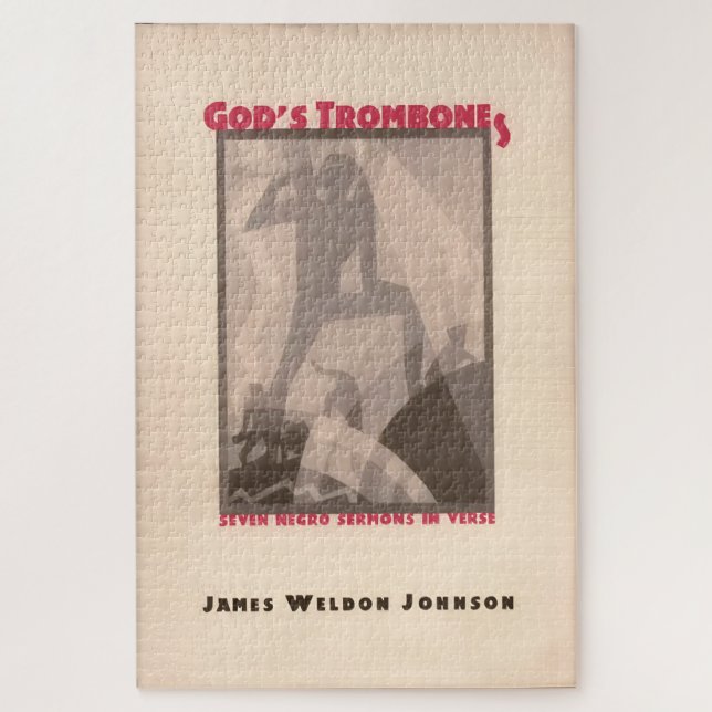 Puzzle God’s Trombone – 1927 Aaron Douglas Art (Vertical)
