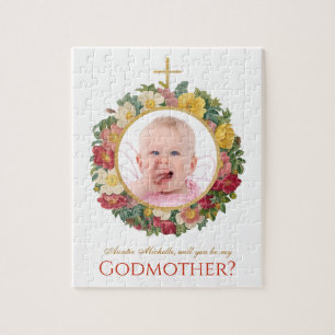 Puzzle Godmère Proposition Florale Photo en couronne Rose