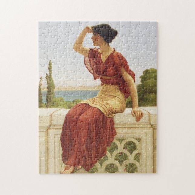 Puzzle Godward Le Signal Belle Femme Portrait Art (Vertical)