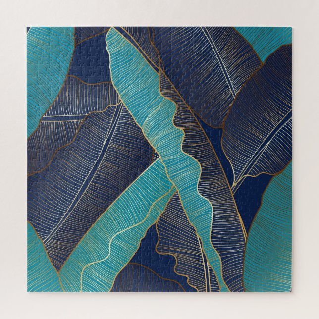 Puzzle Golden Banana Leaf : Motif de luxe. (Vertical)