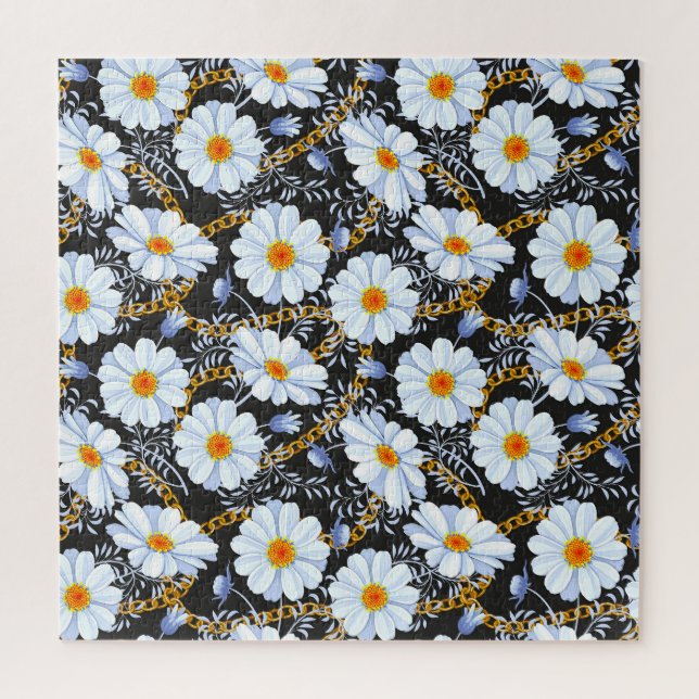 Puzzle Golden Baroque : Floral Chain Texture (Vertical)