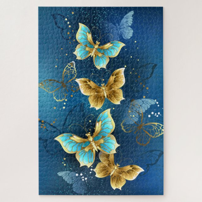 Puzzle Golden butterflies (Vertical)