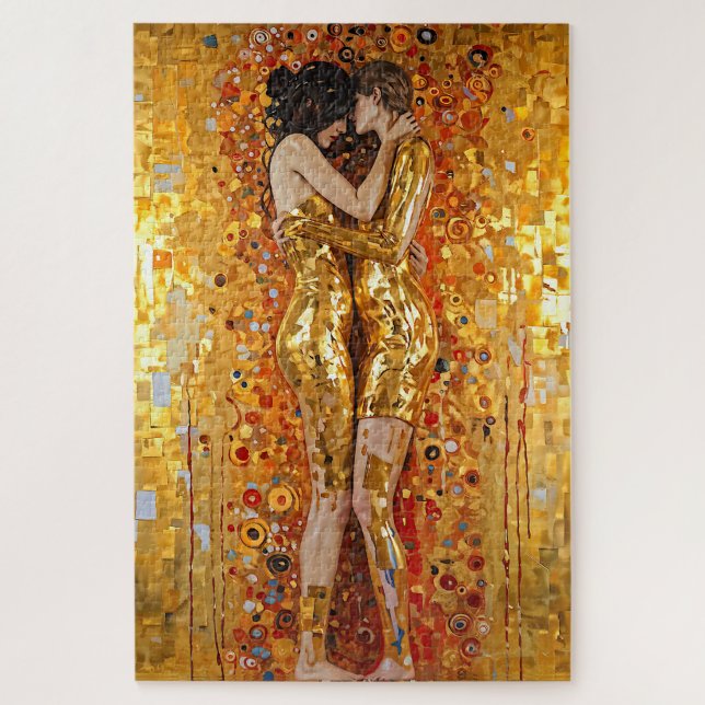 Puzzle "Golden Embrace" Précieux et indestructible (Vertical)