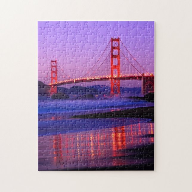Puzzle Golden gate bridge sur la plage de Baker au (Vertical)