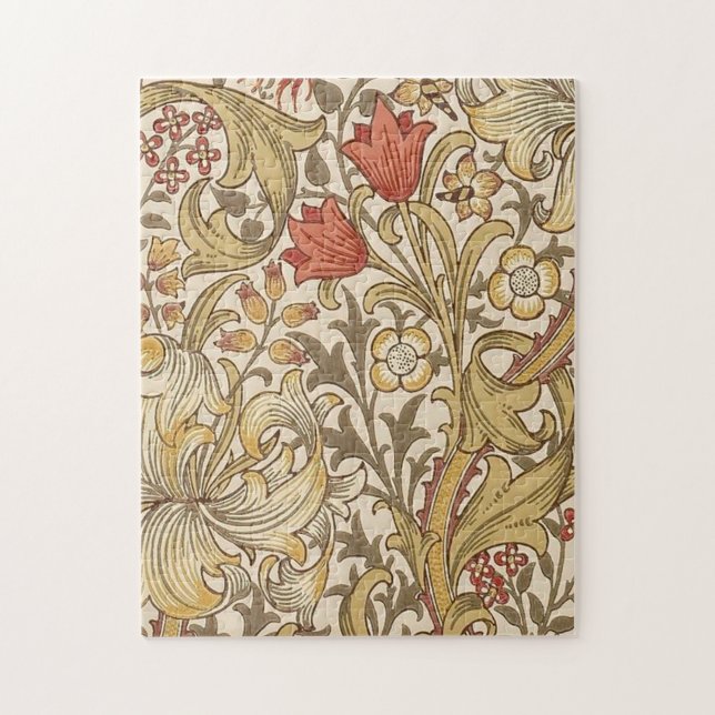 Puzzle Golden Lily Version Motif 2 Par William Morris (Vertical)