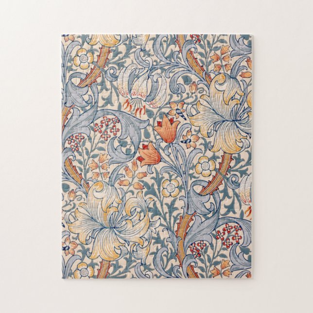 Puzzle Golden Lily, William Morris (Vertical)