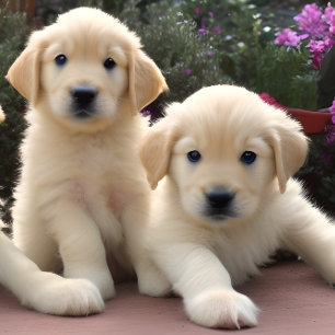 Puzzle Golden Retreiver Puppies Jigsaw