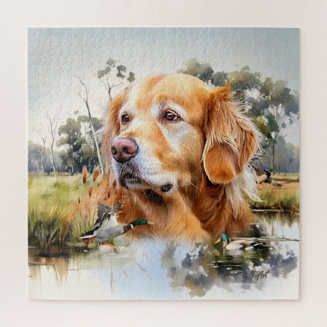 Puzzle Golden Retriever (Vertical)