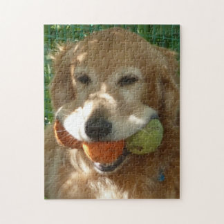 Puzzle Golden Retriever & Balles de Tennis