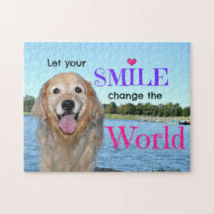 Puzzle Golden Retriever Changer le monde