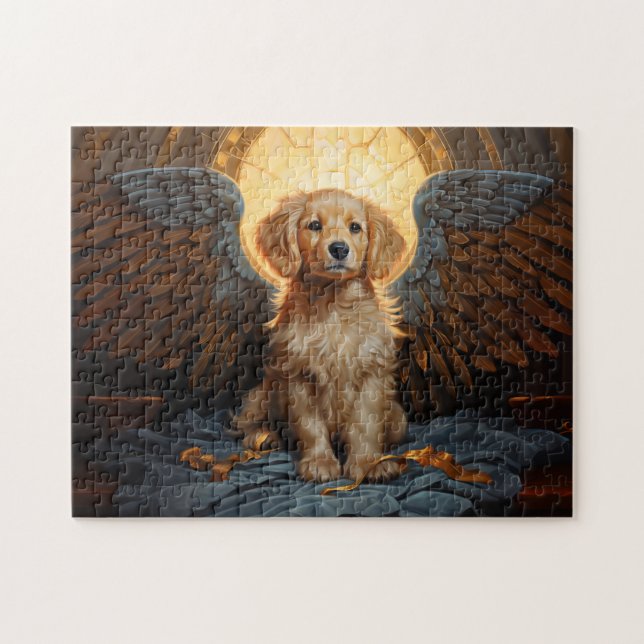 Puzzle Golden Retriever chiot Angel (Horizontal)