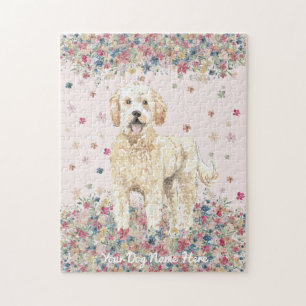 Puzzle Goldendoodle avec cheveux de longueur moyenne