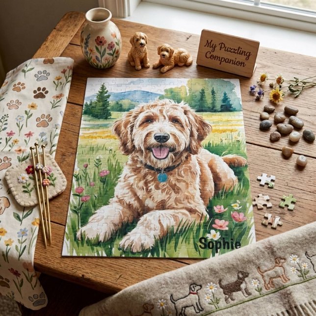 Puzzle Goldendoodle personnalisé (Créateur téléchargé)