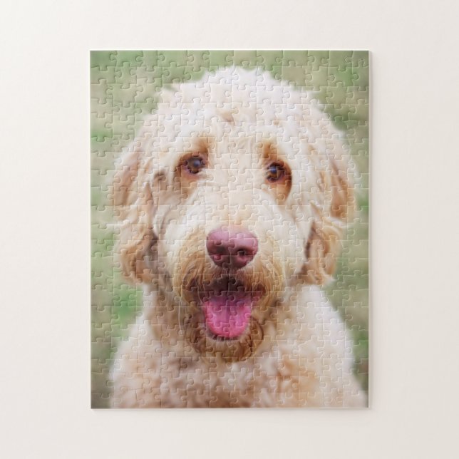 Puzzle Goldendoodle souriant (Vertical)