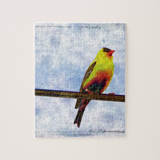 Puzzle Goldfinch sur ligne électrique (Vertical)