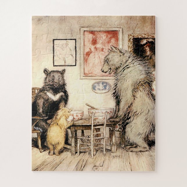 Puzzle Goldilocks et The Three Bears de Arthur Rackham (Vertical)