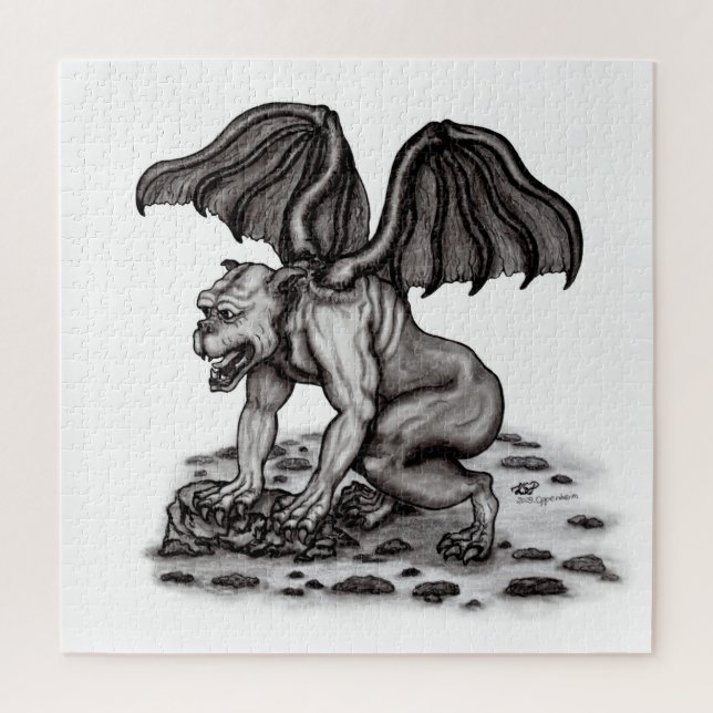 Puzzle Golem Gargoyle (Vertical)