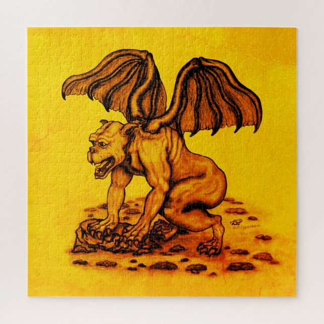 Puzzle Golem Gargoyle (Vertical)