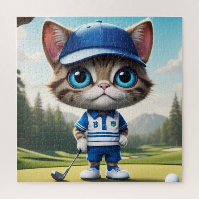 Puzzle Golf Cat (Vertical)