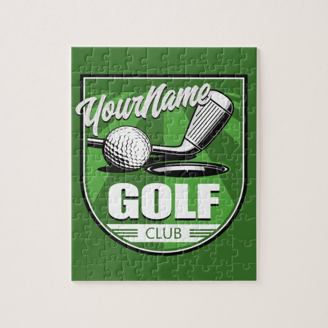 Puzzle Golf Club NAME Pro Golfer Player Personnalisé (Vertical)