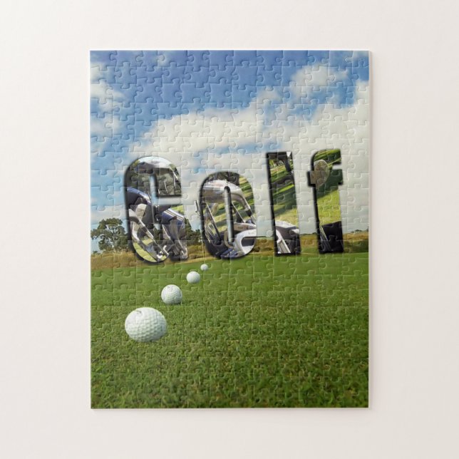 Puzzle Golf Et Logo, (Vertical)