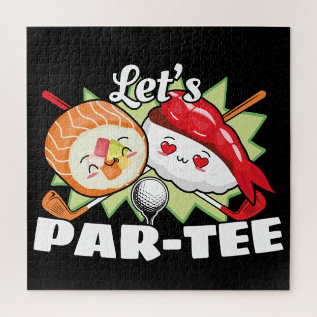 Puzzle Golf Party - Lets Par Tee Golf Pun (Vertical)