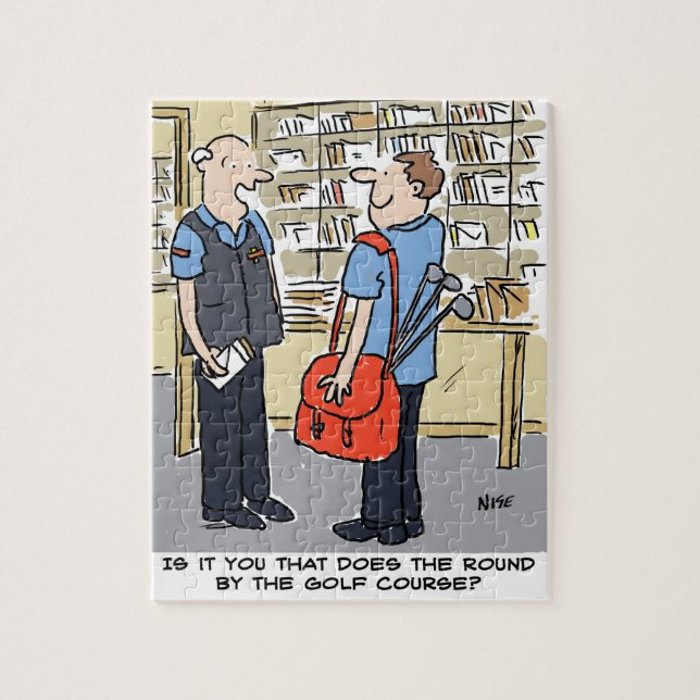 Puzzle Golfer Postman aime le dessin sur le golf (Vertical)