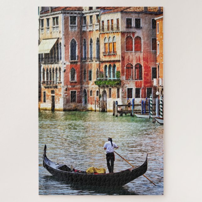 Puzzle Gondola Sur Grand Canal Venise Italie Voyage (Vertical)
