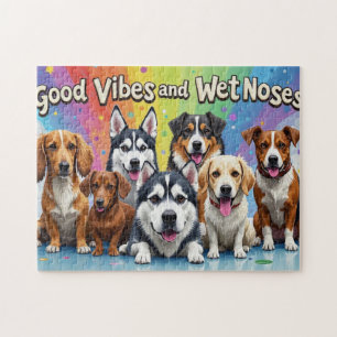 Puzzle Good Vibes et nez mouillé Jouer des doodles