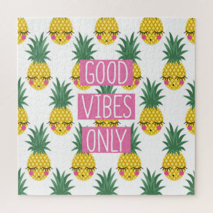 Puzzle Good Vibes Pineapples Motif d'été