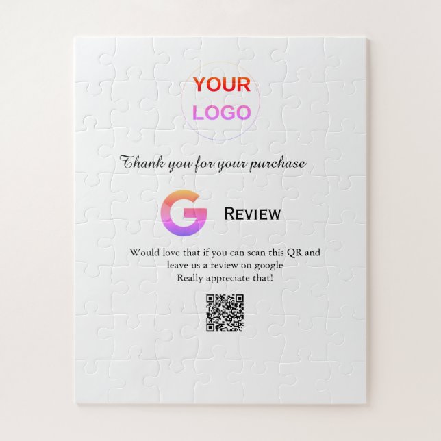 Puzzle Google examen logo de l'entreprise Analyser QR exa (Vertical)