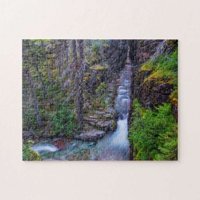 Puzzle Gorge de Sunrift dans le parc national de Glacier, (Horizontal)