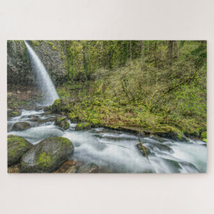 Puzzle Gorge du fleuve Columbia, chutes Ponytail
