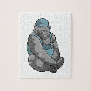 Puzzle Gorilla comme artisan avec clé