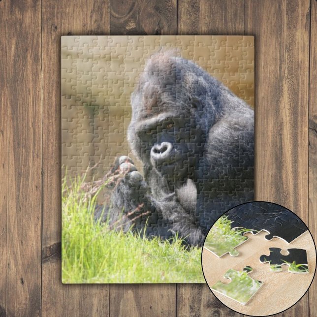 Puzzle Gorille du salon (Lounging Gorilla Jigsaw Puzzle)