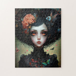 Puzzle Goth Déplaisant mignonne fille gothique