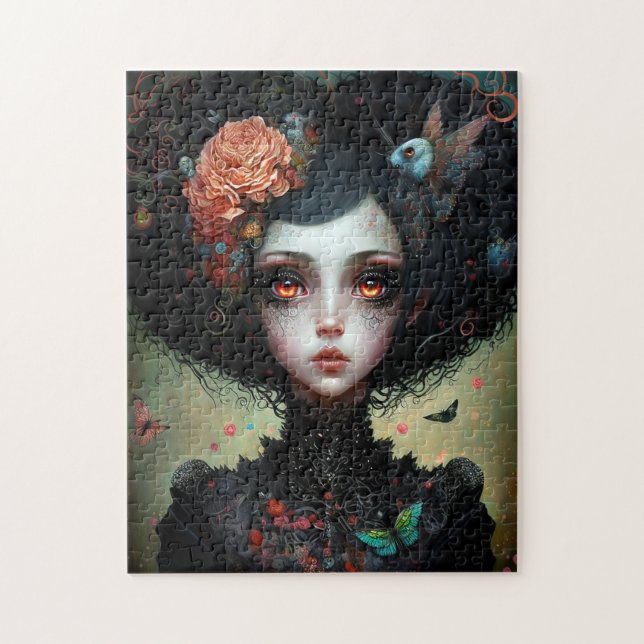 Puzzle Goth Déplaisant mignonne fille gothique (Vertical)