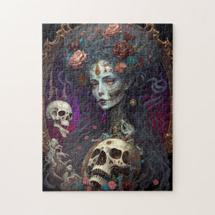 Puzzle Goth Skull Zombie Femme Gothique