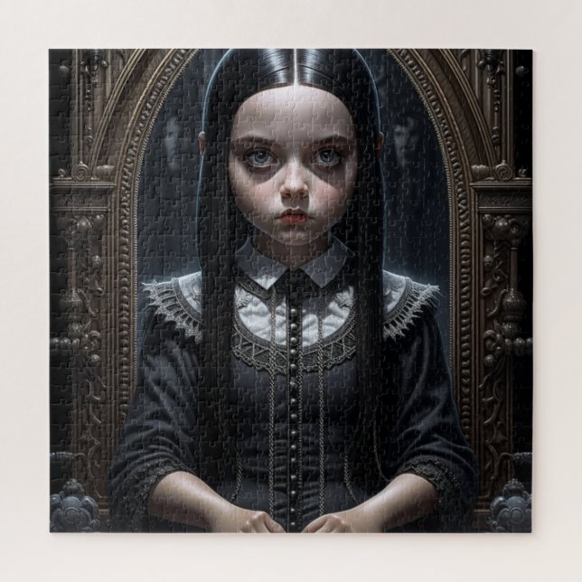 Puzzle Gothique fille hantée Halloween (Vertical)