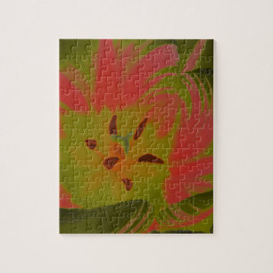 Puzzle gothique sombre de tulipe rouge
