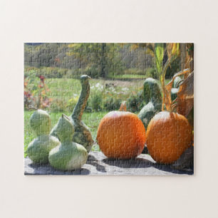 Puzzle Gourds Géants Peinture Citrouille Photo