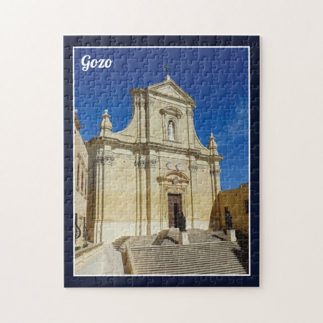 Puzzle Gozo Cathedral Of The Assumption Cittadella Malta (Vertical)